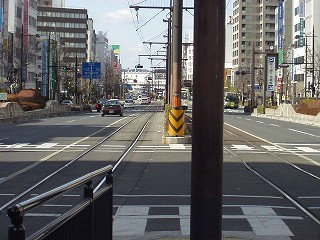岡山駅前方面
