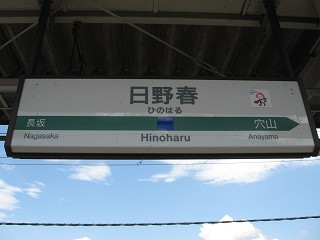日野春駅名標