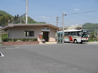 備中川面駅駅舎