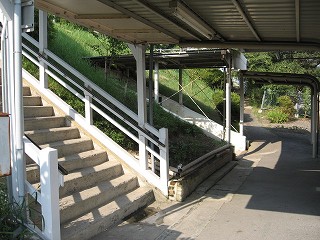 階段と地下道