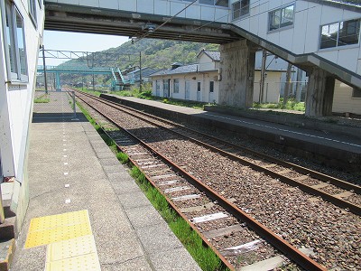 直江津駅側。