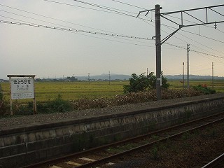水田と駅